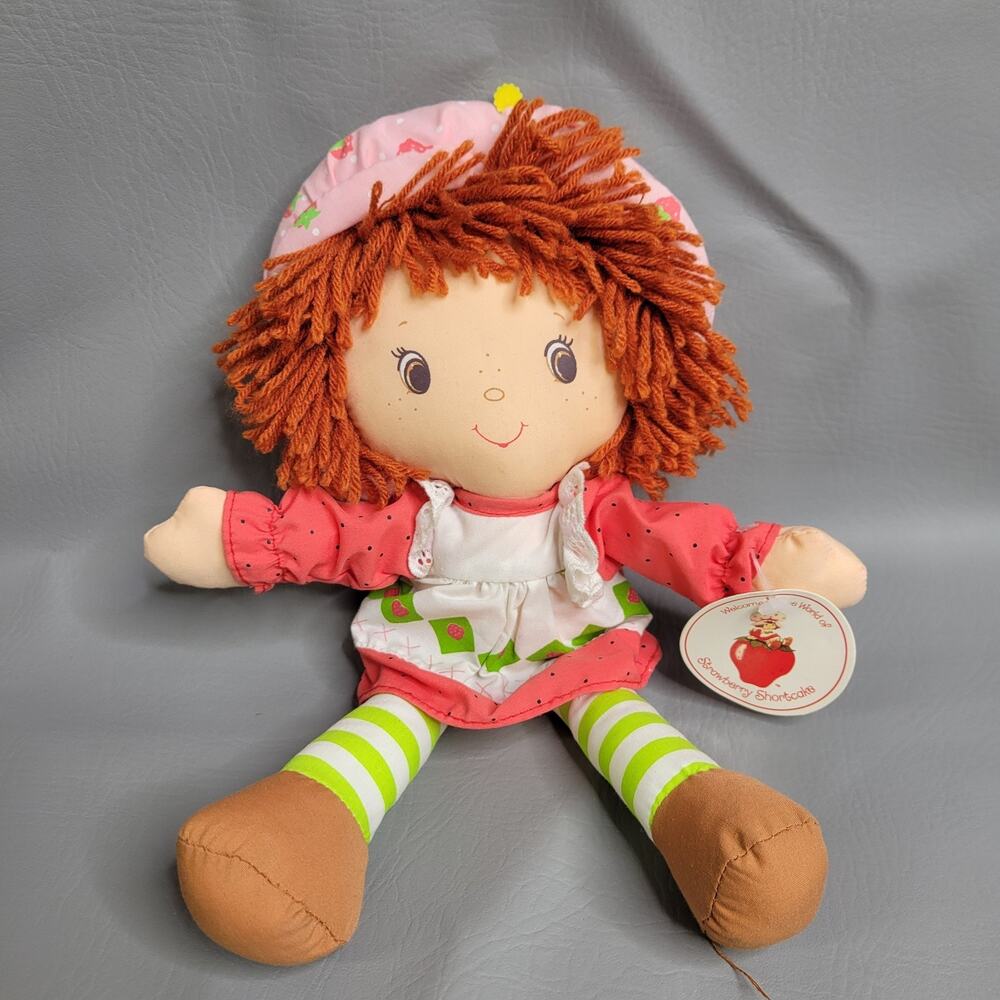 Little Debbie Strawberry Shortcake Rag Doll Red Hair Brown Eyes Original No Box